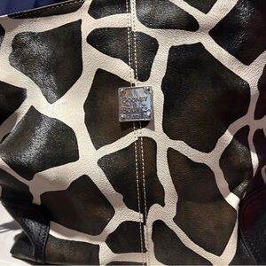 Dooney Bourke Giraffe/Cow Print Shoulder Bag Purse
